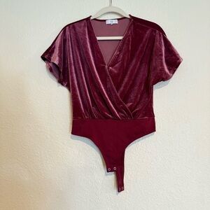 NSR velvet bodysuit